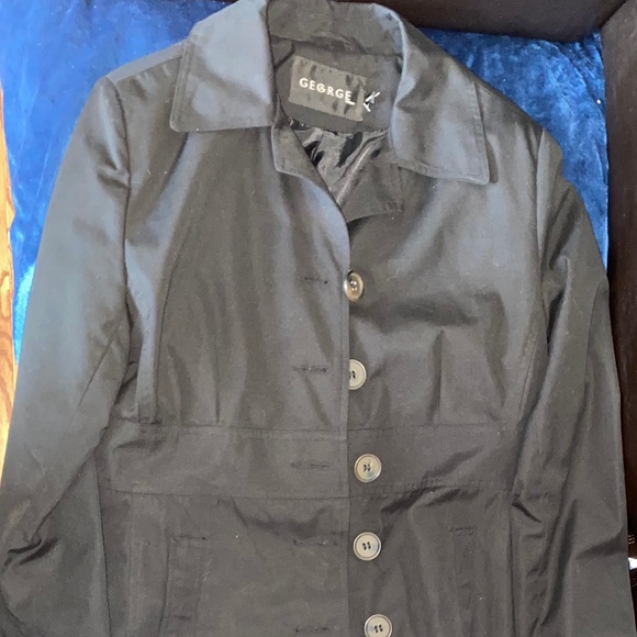 Black Trench Coat - Picture 1 of 2